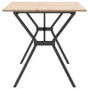 vidaXL Jídelní stůl s Y rámem 160 x 80 x 75 cm borové dřevo a ocel