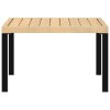 vidaXL Zahradní konferenční stolek černý 65 x 65 x 40 cm hliník