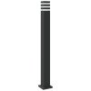 vidaXL Venkovní stojací lampy 3 ks černé 110 cm hliník