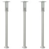 vidaXL Venkovní stojací lampy 3 ks stříbrné 100 cm nerezová ocel