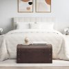 vidaXL Truhla se západkami tmavě hnědá 79,5 x 39,5 x 39,5 cm překližka
