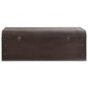 vidaXL Truhla se západkami tmavě hnědá 110 x 50 x 39,5 cm překližka