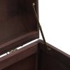vidaXL Truhla se západkami tmavě hnědá 110 x 50 x 39,5 cm překližka