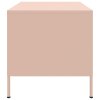vidaXL Konferenční stolek růžový 68 x 50 x 50,5 cm ocel