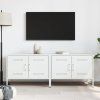 vidaXL TV skříňky 2 ks bílé 68 x 39 x 50,5 cm ocel