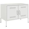 vidaXL TV skříňky 2 ks bílé 68 x 39 x 50,5 cm ocel