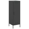 vidaXL Skříň highboard černá 36 x 39 x 113 cm ocel