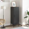 vidaXL Skříň highboard černá 36 x 39 x 113 cm ocel