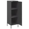 vidaXL Skříň highboard černá 36 x 39 x 113 cm ocel