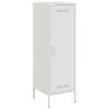 vidaXL Skříň highboard bílá 36 x 39 x 113 cm ocel