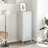 vidaXL Skříň highboard bílá 36 x 39 x 113 cm ocel