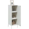 vidaXL Skříň highboard bílá 36 x 39 x 113 cm ocel