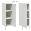vidaXL Skříň highboard bílá 36 x 39 x 113 cm ocel