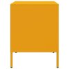 vidaXL Noční stolky 2 ks hořčicově žluté 36 x 39 x 50,5 cm ocel