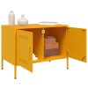 vidaXL TV skříňky 2 ks hořčicově žluté 68 x 39 x 50,5 cm ocel