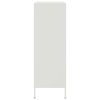 vidaXL Skříň highboard bílá 68 x 39 x 113 cm ocel