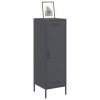 vidaXL Skříň highboard antracitová 36 x 39 x 113 cm ocel