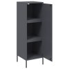 vidaXL Skříň highboard antracitová 36 x 39 x 113 cm ocel