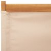 vidaXL Skládací zahradní židle 6 ks béžové textil a masivní dřevo