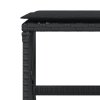 vidaXL Zahradní stoličky s poduškami 4 ks černé 41x41x36 cm polyratan