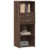 vidaXL Skříň highboard hnědý dub 45 x 42,5 x 124 cm kompozitní dřevo