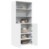vidaXL Skříň highboard bílá 80 x 42,5 x 185 cm kompozitní dřevo