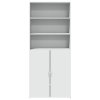 vidaXL Skříň highboard bílá 80 x 42,5 x 185 cm kompozitní dřevo