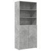 vidaXL Skříň highboard betonově šedá 80x42,5x185 cm kompozitní dřevo