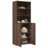 vidaXL Skříň highboard hnědý dub 70 x 42,5 x 185 cm kompozitní dřevo