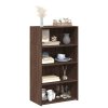 vidaXL Skříň highboard hnědý dub 70 x 41 x 124 cm kompozitní dřevo