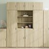 vidaXL Skříň highboard dub sonoma 80 x 42,5 x 185 cm kompozitní dřevo
