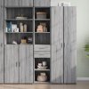 vidaXL Skříň highboard šedá sonoma 40 x 42,5 x 185 cm kompozitní dřevo