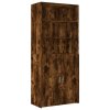 vidaXL Skříň highboard kouřový dub 80 x 42,5 x 249 cm kompozitní dřevo