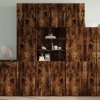 vidaXL Skříň highboard kouřový dub 80 x 42,5 x 249 cm kompozitní dřevo