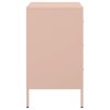 vidaXL Noční stolky 2 ks růžové 36 x 39 x 68 cm ocel