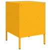 vidaXL Noční stolky 2 ks hořčicově žluté 36 x 39 x 50,5 cm ocel