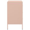 vidaXL Noční stolek růžový 36 x 39 x 68 cm ocel