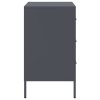 vidaXL Noční stolek antracitový 36 x 39 x 68 cm ocel