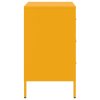 vidaXL Noční stolky 2 ks hořčicově žluté 36 x 39 x 68 cm ocel