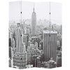 vidaXL Skládací paraván 160 x 170 cm Denní New York černobílý