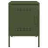 vidaXL Noční stolky 2 ks olivově zelené 36 x 39 x 50,5 cm ocel