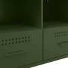 vidaXL TV skříňka olivově zelená 68 x 39 x 50,5 cm ocel