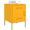 vidaXL Noční stolky 2 ks hořčicově žluté 36 x 39 x 50,5 cm ocel