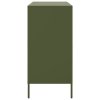 vidaXL Příborník olivově zelený 68 x 39 x 79 cm ocel