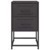 vidaXL Noční stolky 2 ks černé 36 x 39 x 60,5 cm ocel