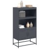 vidaXL Skříň highboard olivově zelená 68,5 x 38,5 x 107 cm ocel