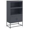 vidaXL Skříň highboard antracitová 68,5 x 38,5 x 123,5 cm ocel
