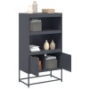 vidaXL Skříň highboard antracitová 68,5 x 38,5 x 123,5 cm ocel