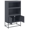 vidaXL Skříň highboard antracitová 68,5 x 38,5 x 123,5 cm ocel