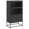vidaXL Skříň highboard černá 68,5 x 38,5 x 123,5 cm ocel